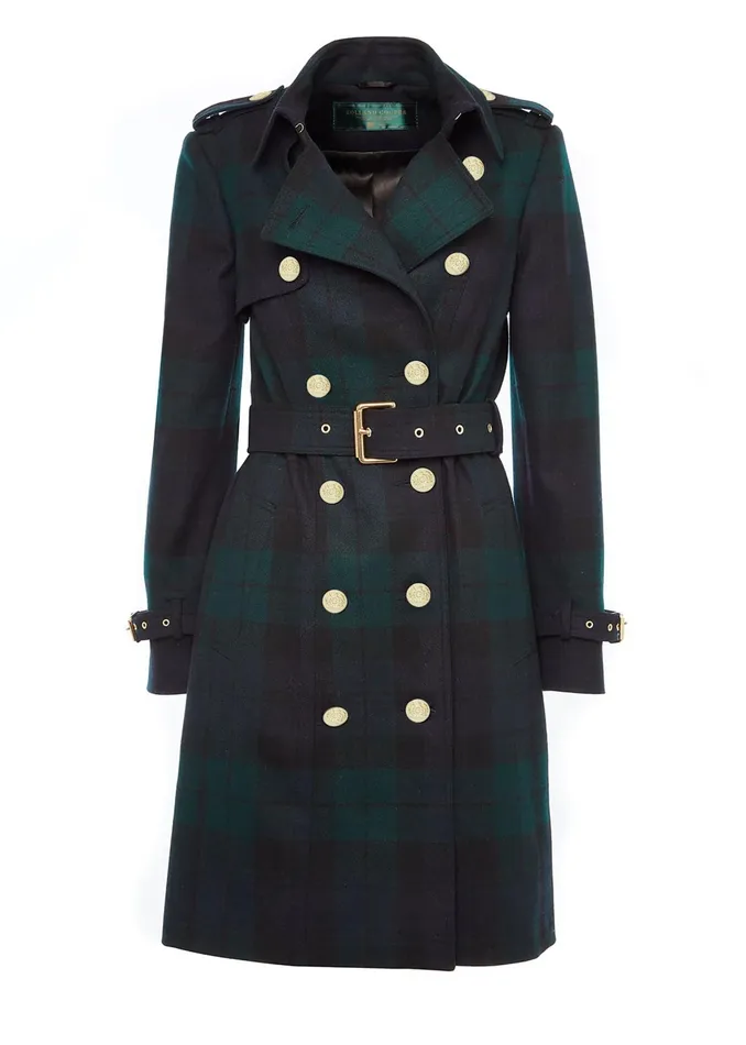 Holland Cooper Marlborough Trench Coat Blackwatch Women Tailoring