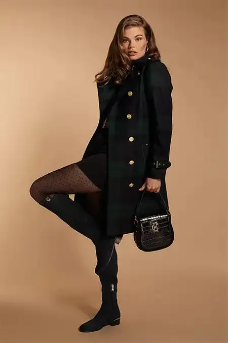 Holland Cooper Marlborough Trench Coat Blackwatch Women Tailoring