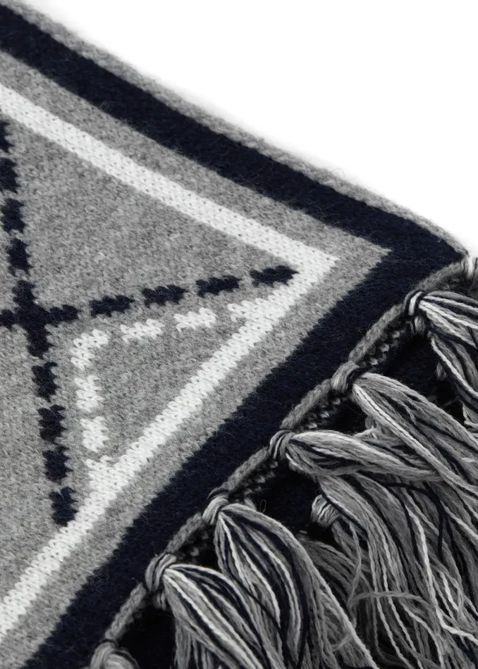 Holland Cooper Monogram Scarf Grey Marl Women Scarves Holland Cooper Monogram Scarf Grey Marl Women Scarves