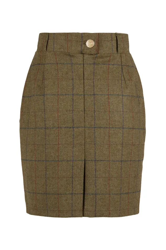 Holland Cooper Regency Skirt Glen Green Women Tailoring