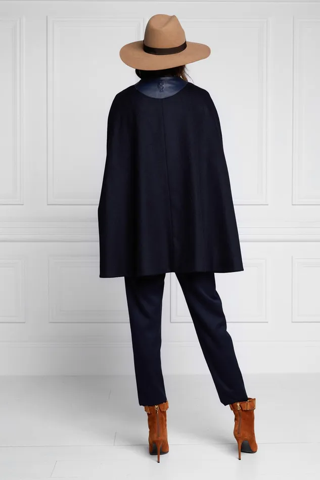 Holland Cooper Slim Cape Soft Navy Women Tailoring