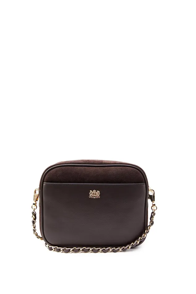 Holland Cooper Soho Camera Bag Chocolate Suede Women Bags Holland Cooper Soho Camera Bag Chocolate Suede Women Bags