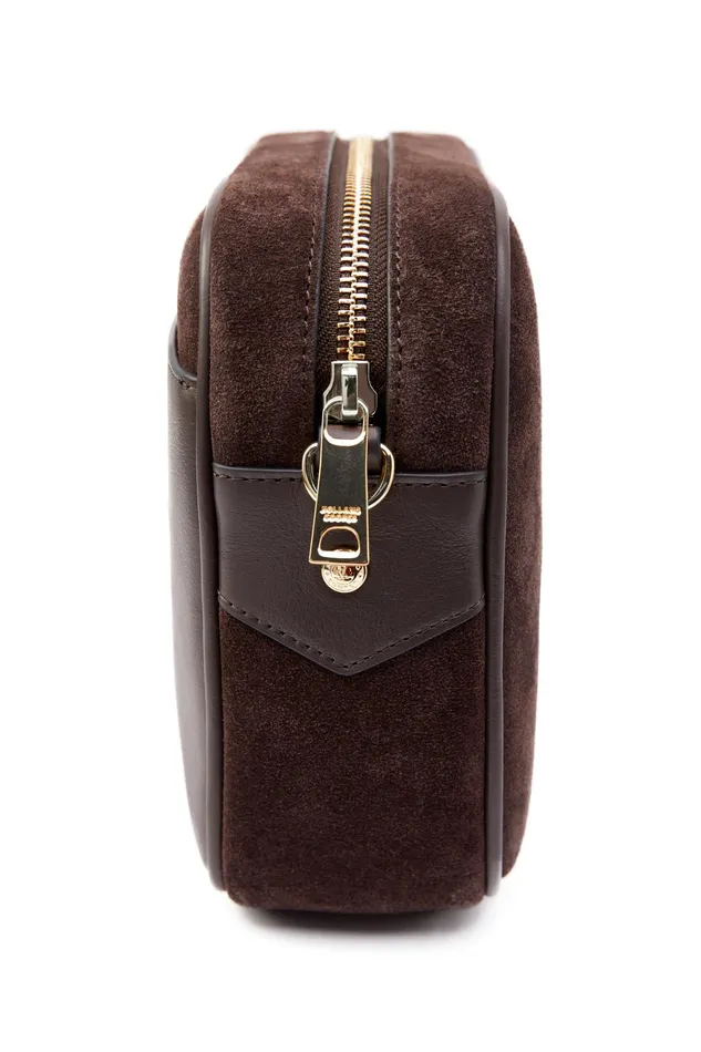 Holland Cooper Soho Camera Bag Chocolate Suede Women Bags Holland Cooper Soho Camera Bag Chocolate Suede Women Bags