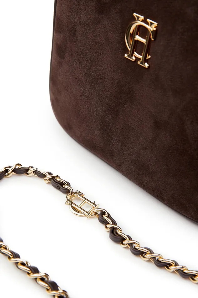 Holland Cooper Soho Camera Bag Chocolate Suede Women Bags Holland Cooper Soho Camera Bag Chocolate Suede Women Bags