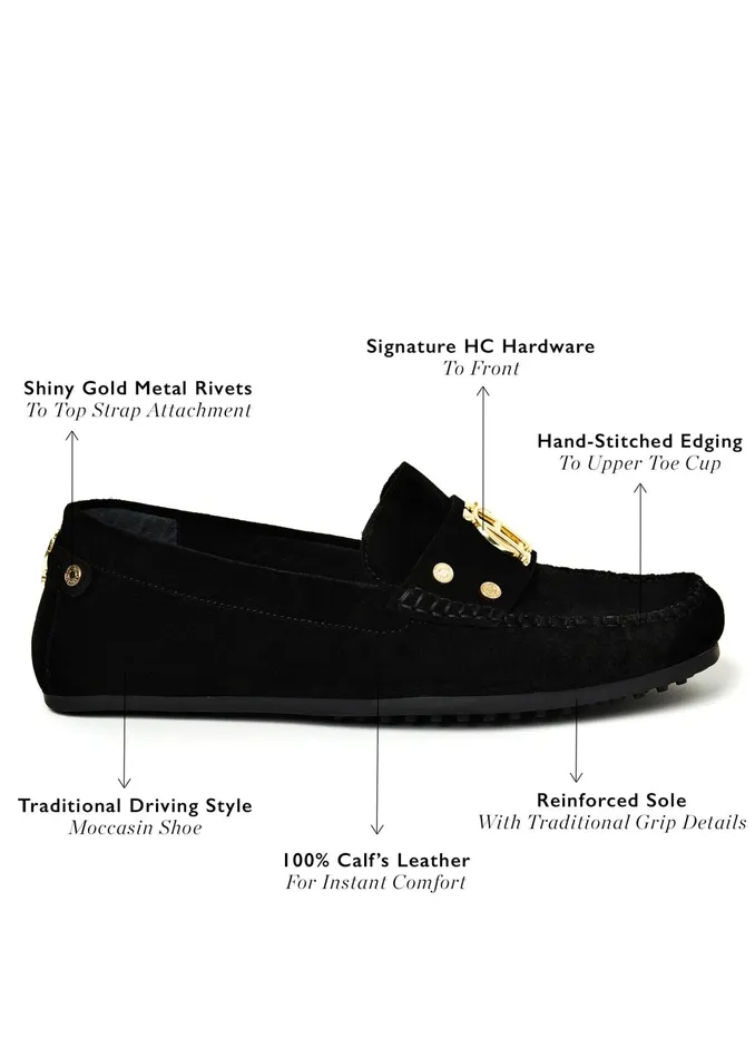 Holland Cooper The Driving Loafer Black Women Loafers Holland Cooper The Driving Loafer Black Women Loafers