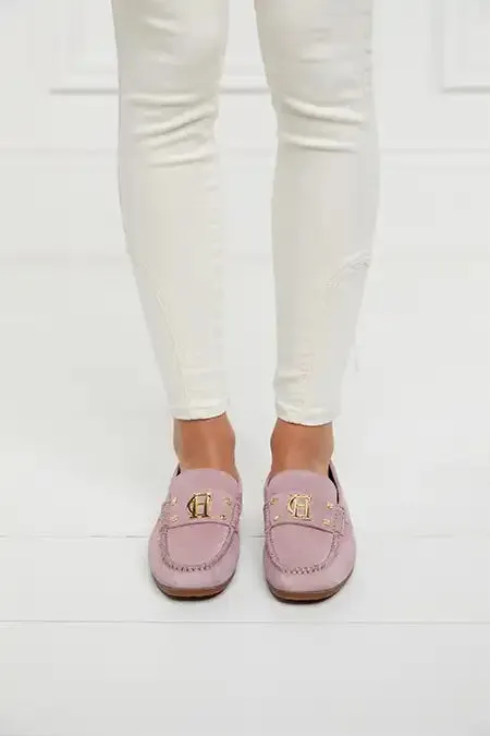 Holland Cooper The Driving Loafer Soft Pink Suede Women Loafers Holland Cooper The Driving Loafer Soft Pink Suede Women Loafers