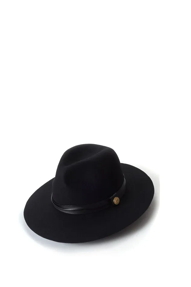 Holland Cooper Trilby Hat Black Women Hats and Headbands