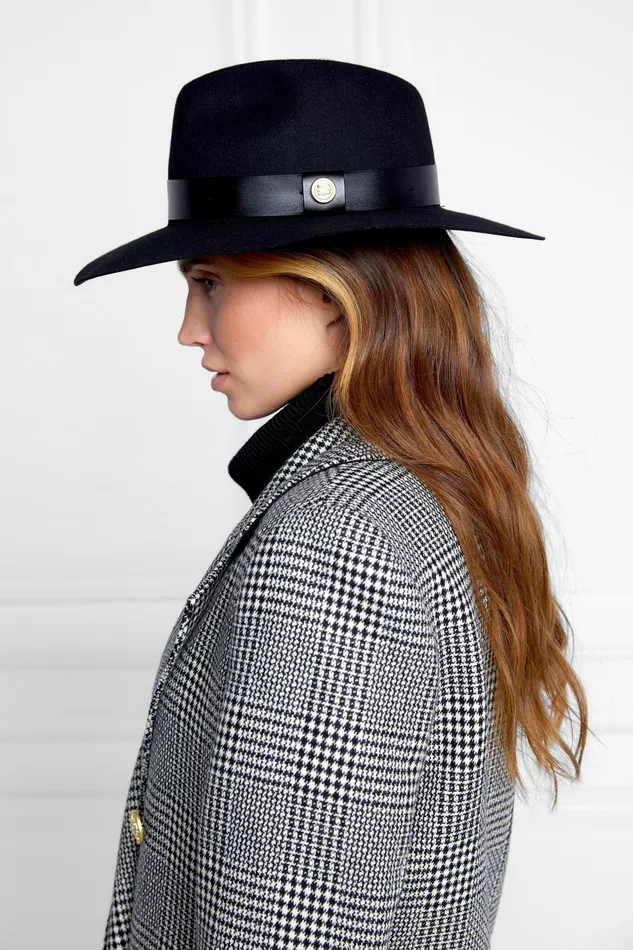 Holland Cooper Trilby Hat Black Women Hats and Headbands Holland Cooper Trilby Hat Black Women Hats and Headbands
