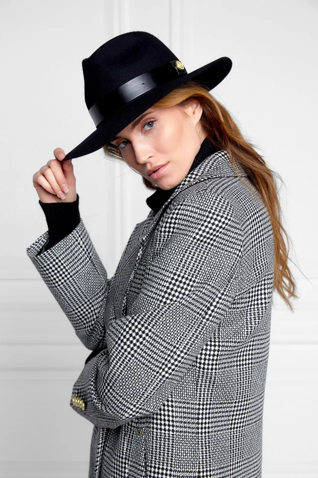 Holland Cooper Trilby Hat Black Women Hats and Headbands Holland Cooper Trilby Hat Black Women Hats and Headbands