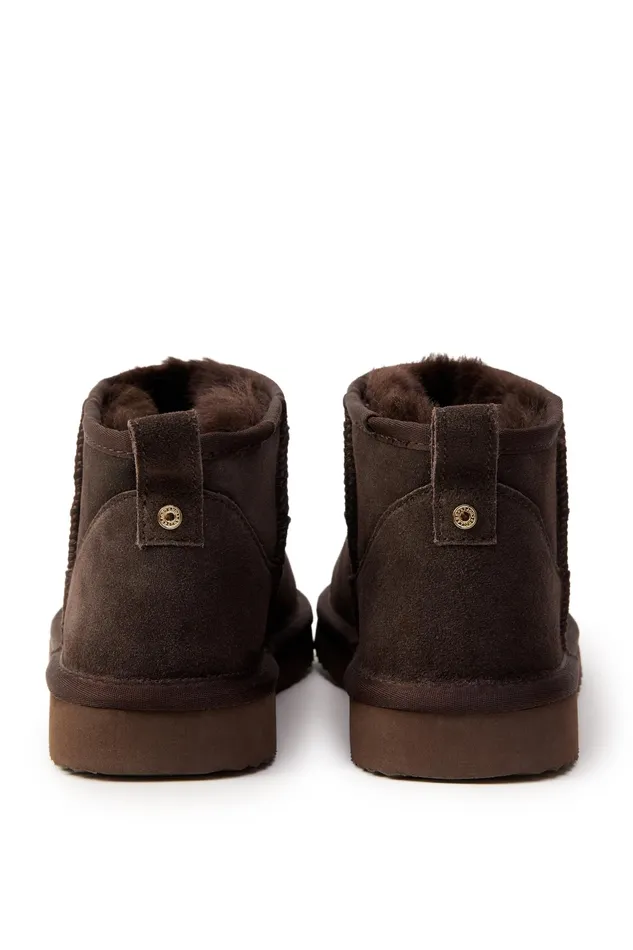 Holland Cooper Ultra Mini Shearling Boot Chocolate Women Shearling Holland Cooper Ultra Mini Shearling Boot Chocolate Women Shearling