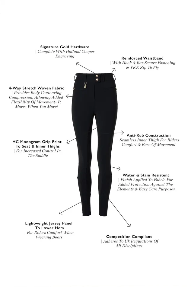 Holland Cooper Windsor Breeches Black Women Breeches Holland Cooper Windsor Breeches Black Women Breeches
