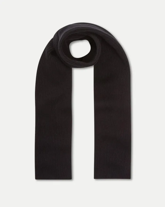 Home and Accessories Shop Veronica Beard Cashmere Ribbed Scarf Black