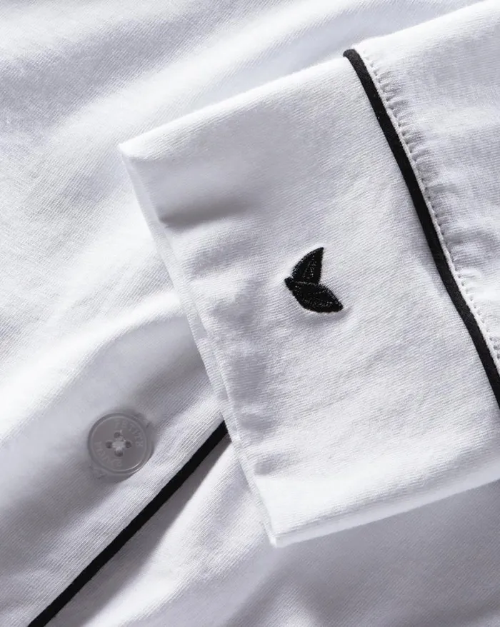 Home and Accessories Shop Veronica Beard Luxe Pima Nightshirt Whiteblack