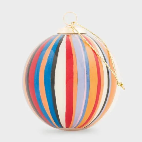 Home HandPainted 039Signature Stripe039 Glass Bauble Paul Smith Decorative Accessories Home HandPainted 039Signature Stripe039 Glass Bauble Paul Smith Decorative Accessories