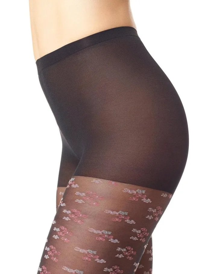 Hue Floral Tight Black Women Fashion