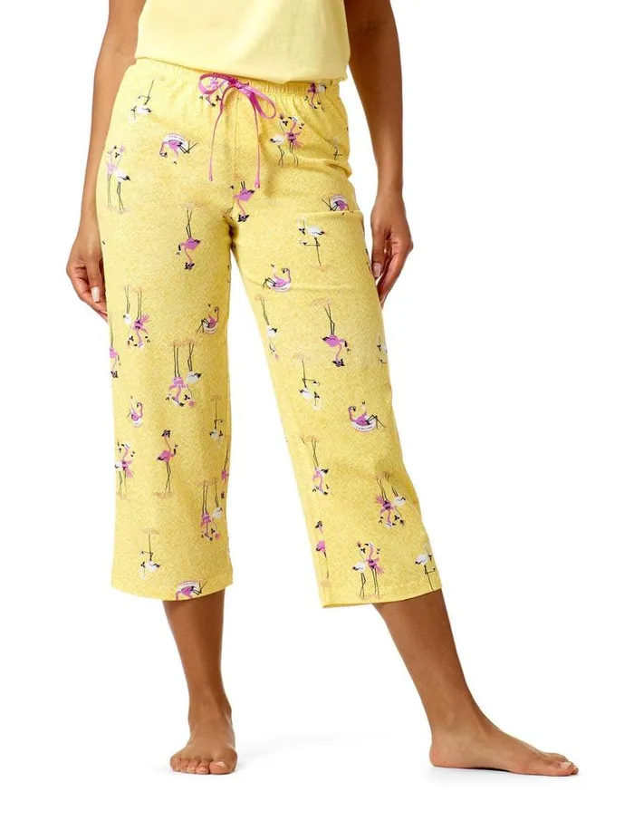 Hue Free Time Flamingos PJ Capri Mimosa Women Plus Size
