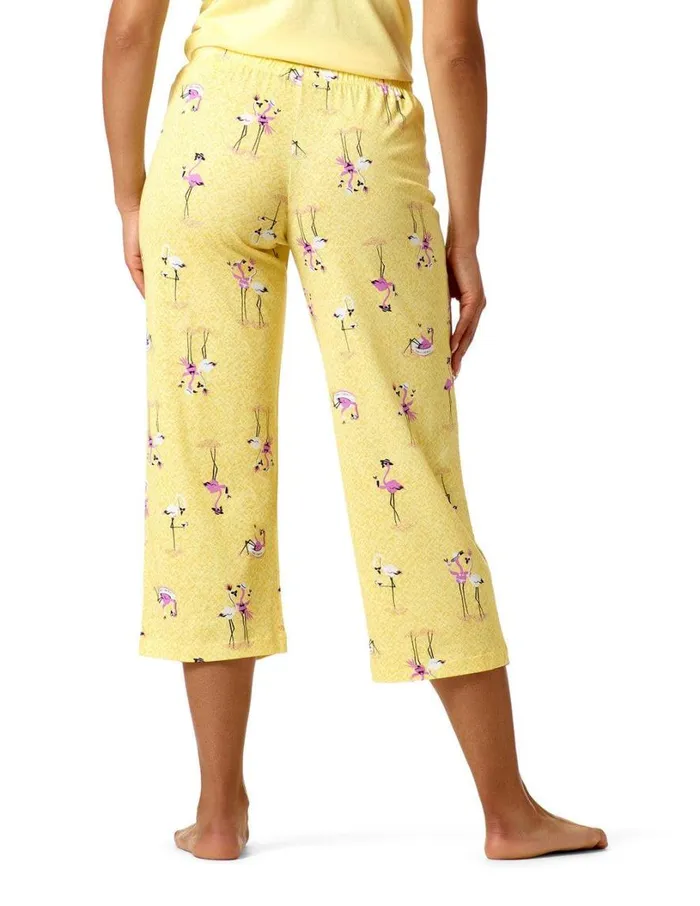 Hue Free Time Flamingos PJ Capri Mimosa Women Plus Size