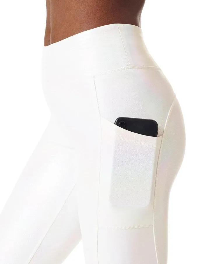 Hue Iridescent Pep Talk Skimmer Iridescent White Women Knit