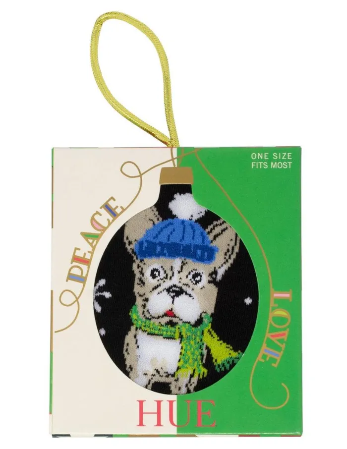 Hue Snow Globe Ornament Black Multi Women Cozy