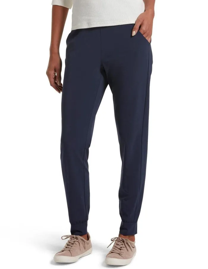 Hue Travel High Waist Slim Jogger Black Iris Women Joggers