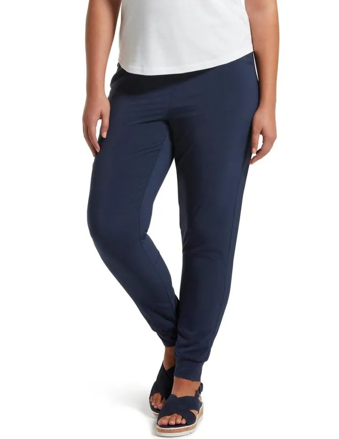 Hue Travel High Waist Slim Jogger Black Iris Women Joggers