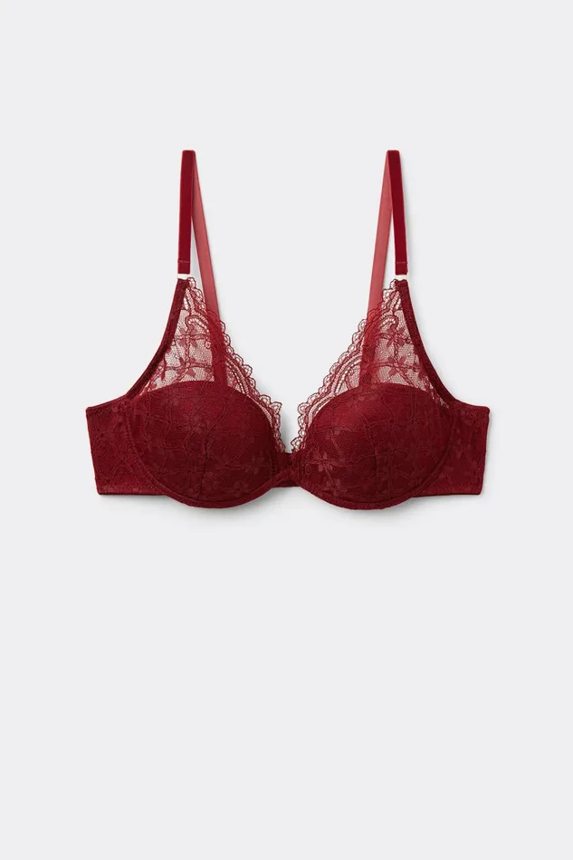 Intimissimi Balconette Women She Is A Classic Elena Balconette Bra Red 770j 8211 Vamp Red