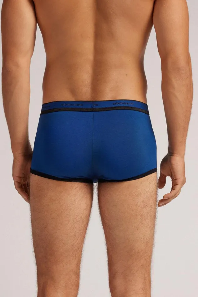 Intimissimi Boxers Men Superior Cotton Boxers With Logo Black 762j 8211 Dark Denimnero