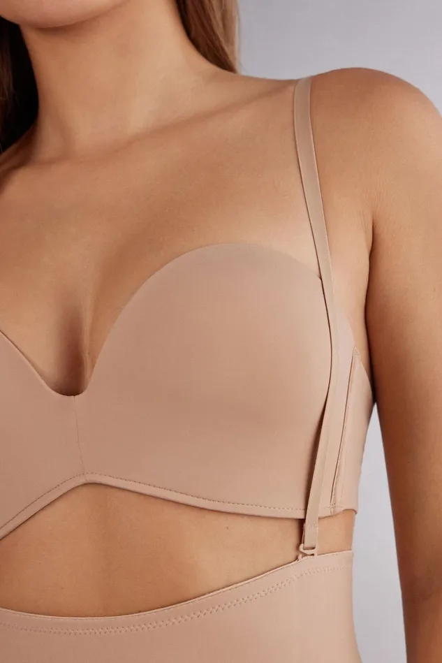 Intimissimi Boyshorts and Hipsters Women High Waist Shaping Hipster In Seamless Microfiber Natural 044 8211 Honey Soft Beige