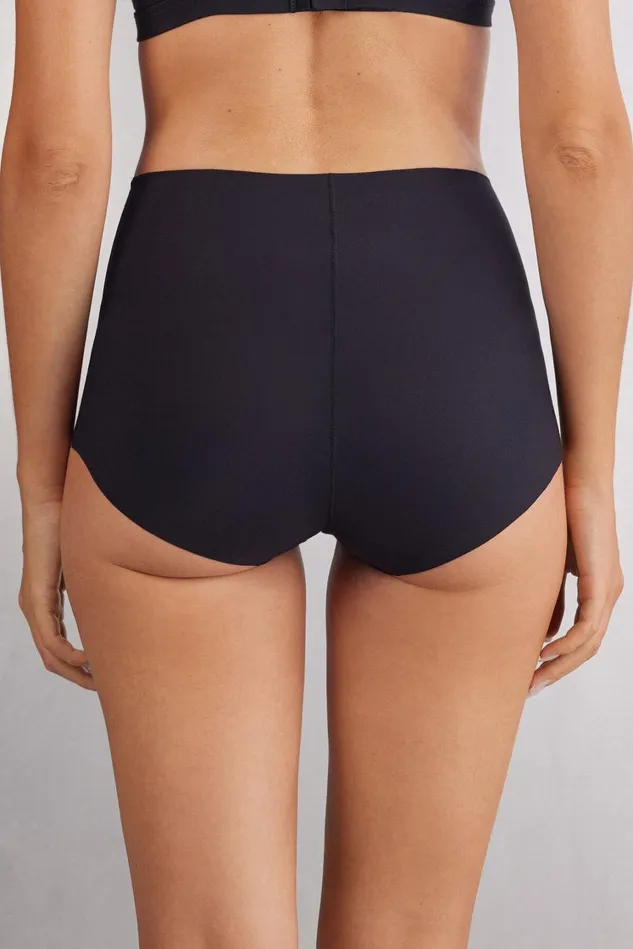 Intimissimi Boyshorts and Hipsters Women Superior Comfort High Rise Hipsters Black 019 8211 Black