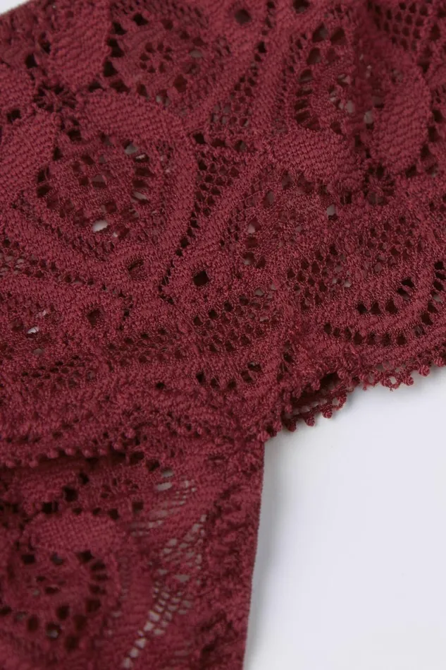 Intimissimi Brazilian Cut Women Lace Brazilian Burgundy 653j 8211 Folk Red