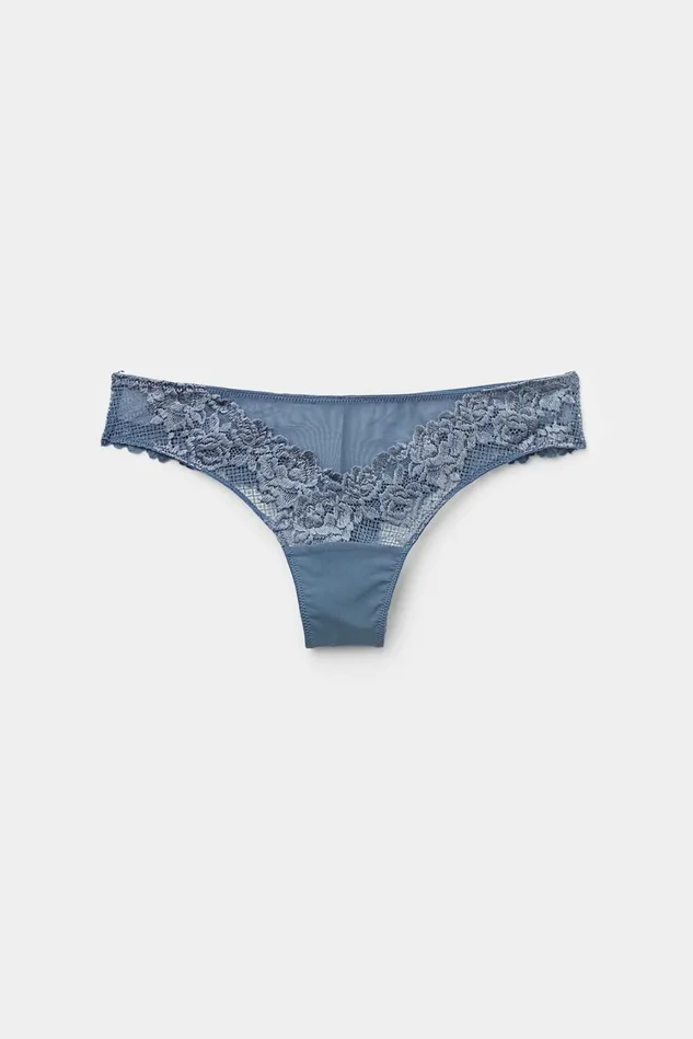 Intimissimi Brazilian Cut Women Pretty Flowers Brazilian Blue 658j 8211 Lapis Blue