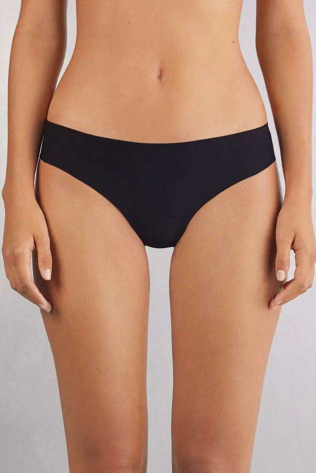 Intimissimi Brazilian Cut Women Seamless Superior Comfort Brazilian Black 019 8211 Black