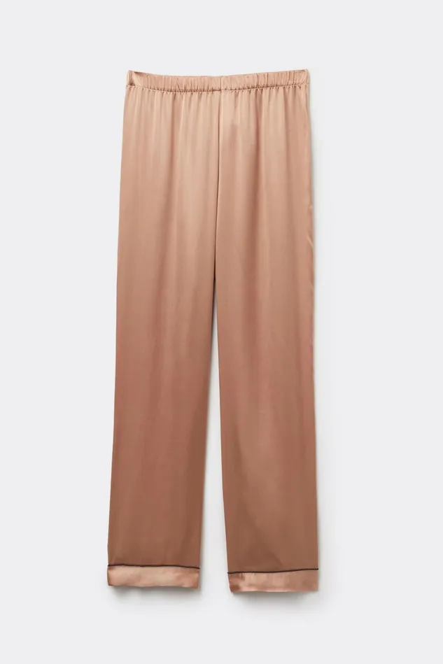 Intimissimi Long Pajamas Women Silk Satin Pajama Pants Natural 163i 8211 Satin Pink