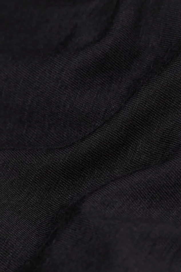 Intimissimi Long Sleeve Tops Women Boat Neck Modal Cashmere Ultralight Top Black 019 8211 Black