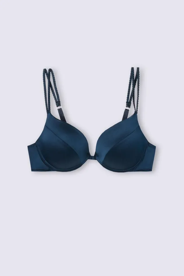 Intimissimi PushUp Super PushUp Women Simona Super PushUp Bra In Silk Blue 1467 8211 Intense Blue