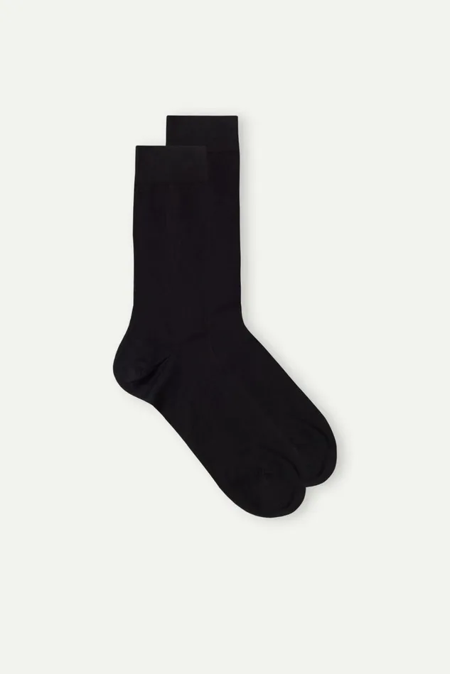 Intimissimi Short Socks Men Superior Cotton Short Socks Black 019 8211 Black
