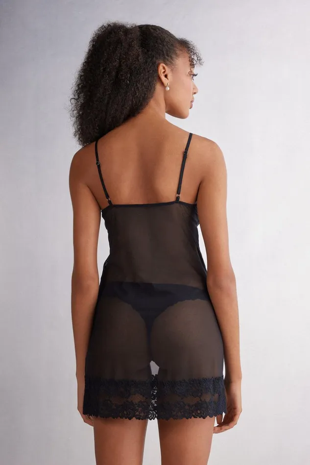 Intimissimi Slips Babydolls Women Pretty Flowers Babydoll Black 019 8211 Black