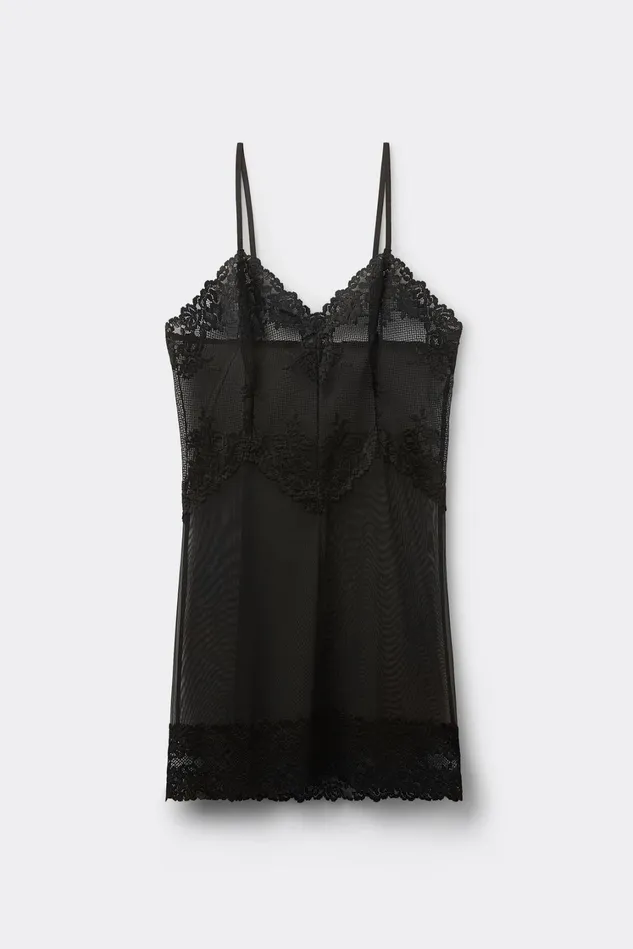 Intimissimi Slips Babydolls Women Pretty Flowers Babydoll Black 019 8211 Black