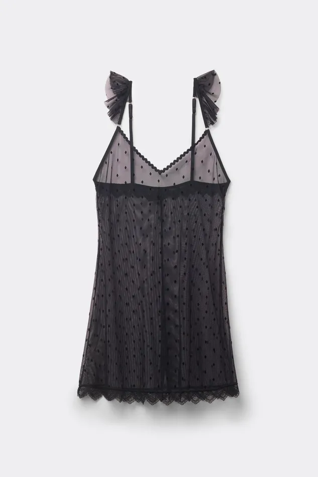 Intimissimi Slips Babydolls Women Winter Of Love Tulle Babydoll Black 019 8211 Black