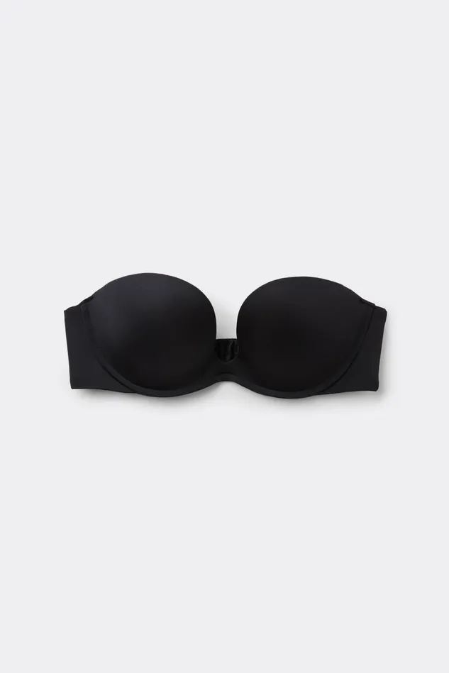 Intimissimi Strapless Bandeau Women Monica Bandeau Bra In Ultralight Microfiber Black 019 8211 Black