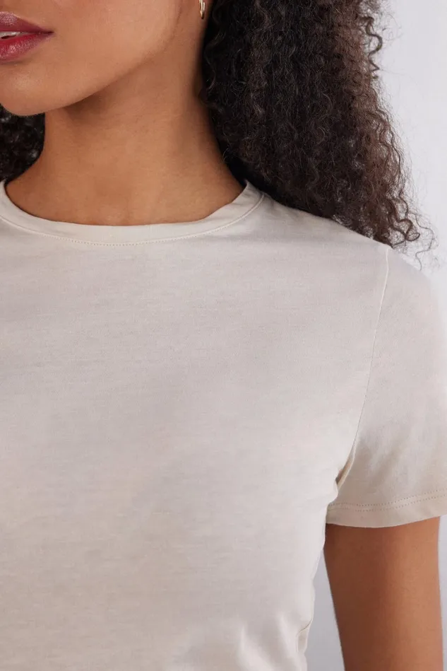 Intimissimi TShirt Women Ultrafresh Cotton Short Sleeve Top White 659j 8211 Bianco Polvere