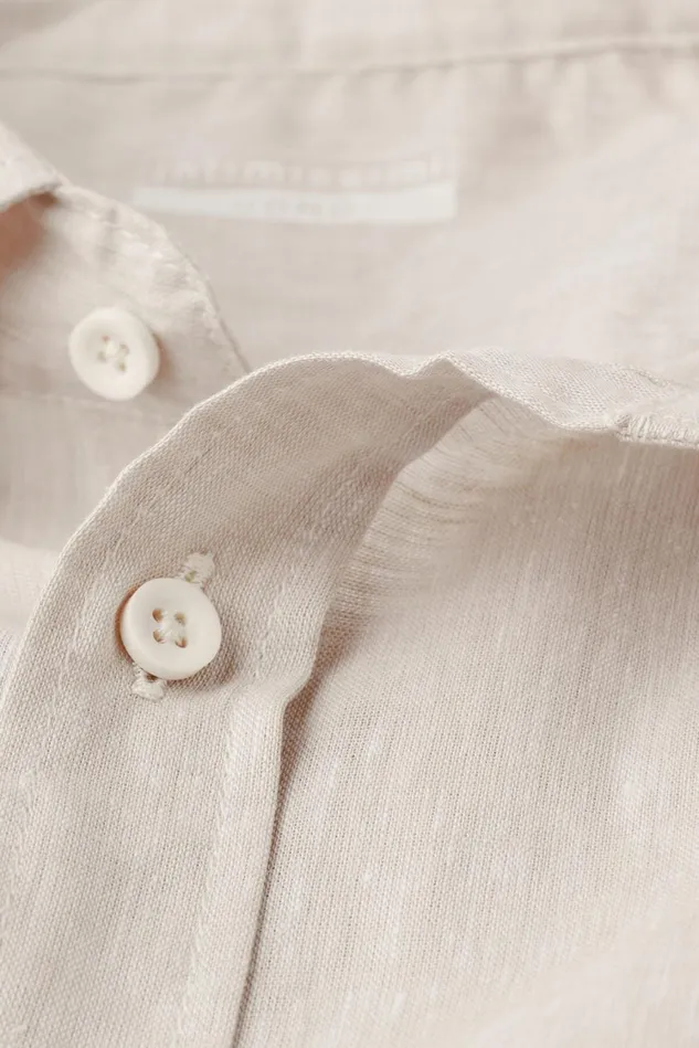 Intimissimi TShirts Polos Men Linen And Cotton Short Sleeve Shirt Natural 917i 8211 Linen White