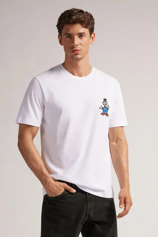 Intimissimi TShirts Polos Men Scrooge Mcduck Disney Cotton TShirt White 001 8211 White
