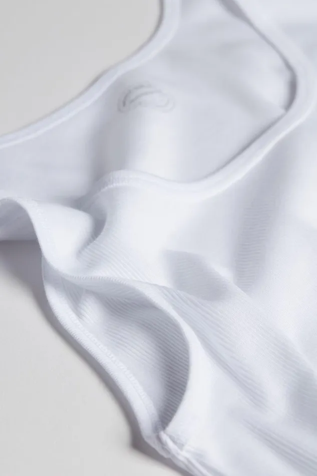 Intimissimi Tank Tops Undershirts Men Superior Cotton Ribbed Tank Top White 001 8211 White