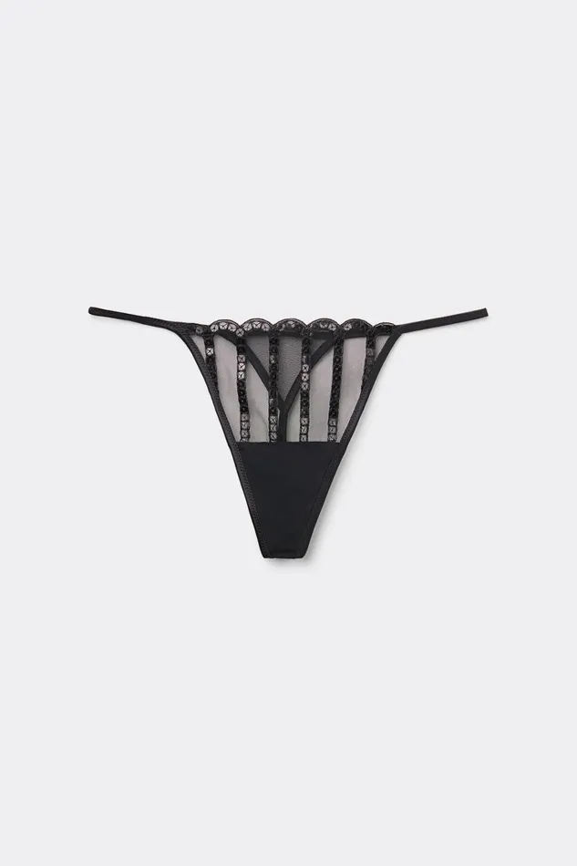 Intimissimi Thongs GStrings Women See The Magic String Thong Black 019 8211 Black