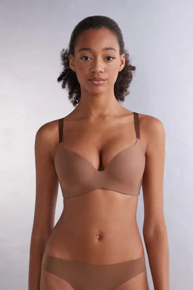 Intimissimi Triangle Women Adele Wireless Boost Triangle Bra In Ultralight Microfiber Natural 502i 8211 Caramel Intimissimi Triangle Women Adele Wireless Boost Triangle Bra In Ultralight Microfiber Natural 502i 8211 Caramel