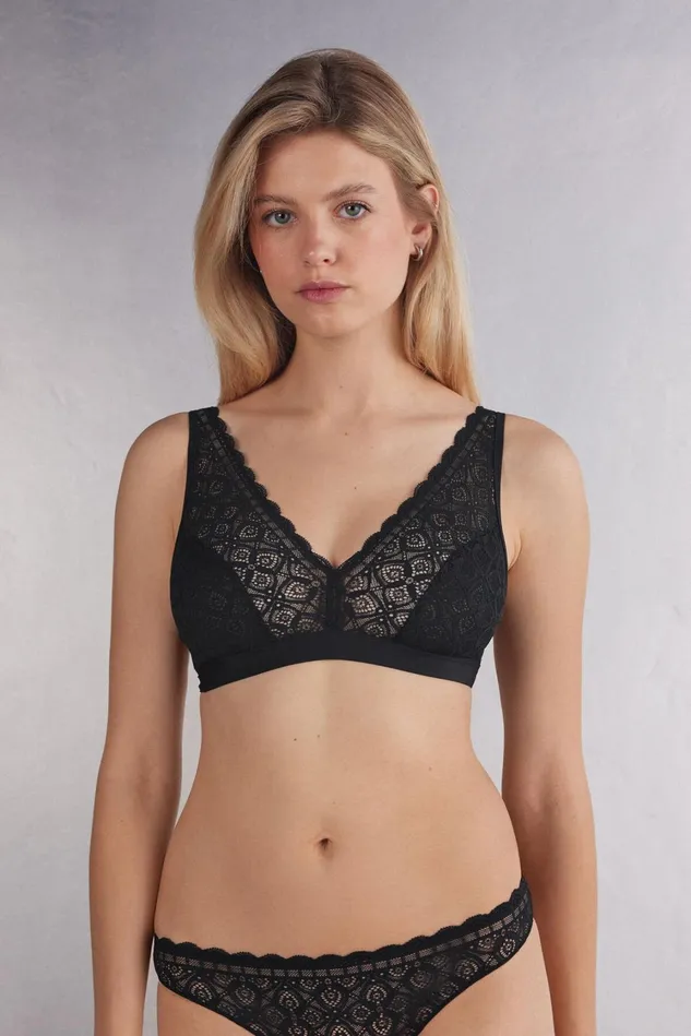 Intimissimi Triangle Women Lara Triangle Bra In Lace Black 019 8211 Black
