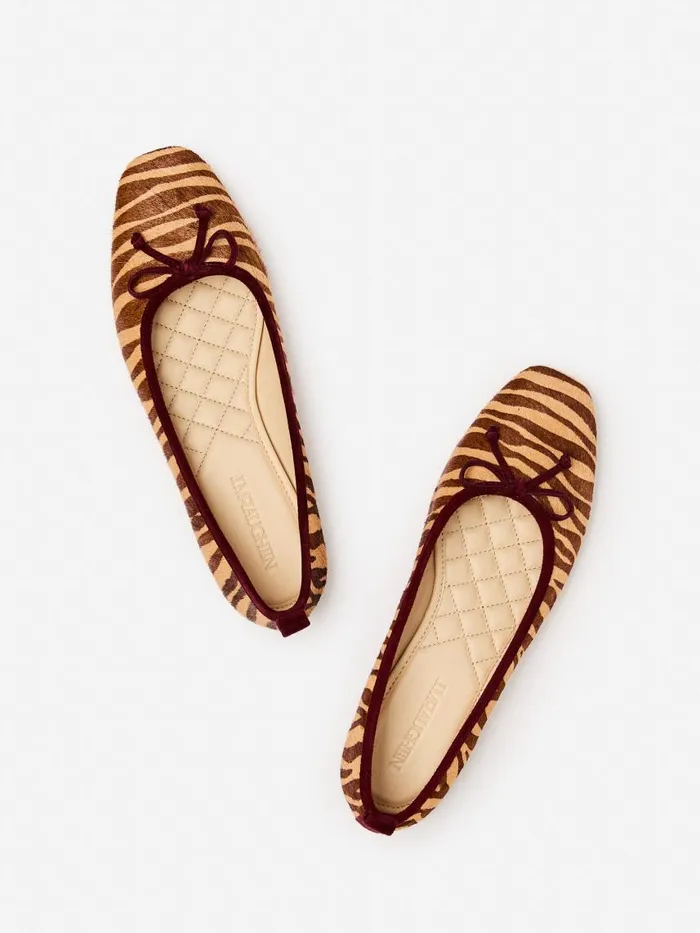 JMcLaughlin Anastasia Calf Hair Flats In Zebra Beechwoodmulti Women Flats JMcLaughlin Anastasia Calf Hair Flats In Zebra Beechwoodmulti Women Flats
