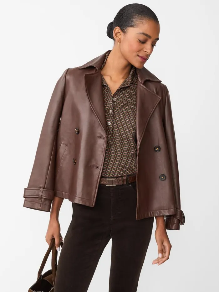JMcLaughlin Court 34 Sleeve Polo In Rubiks Check Brownolive Women Shirts and Tops JMcLaughlin Court 34 Sleeve Polo In Rubiks Check Brownolive Women Shirts and Tops