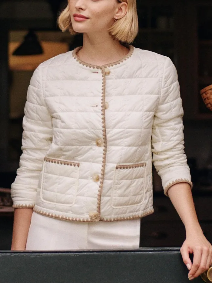 JMcLaughlin Danica Puffer Jacket Egret White Women Jackets and Outerwear JMcLaughlin Danica Puffer Jacket Egret White Women Jackets and Outerwear